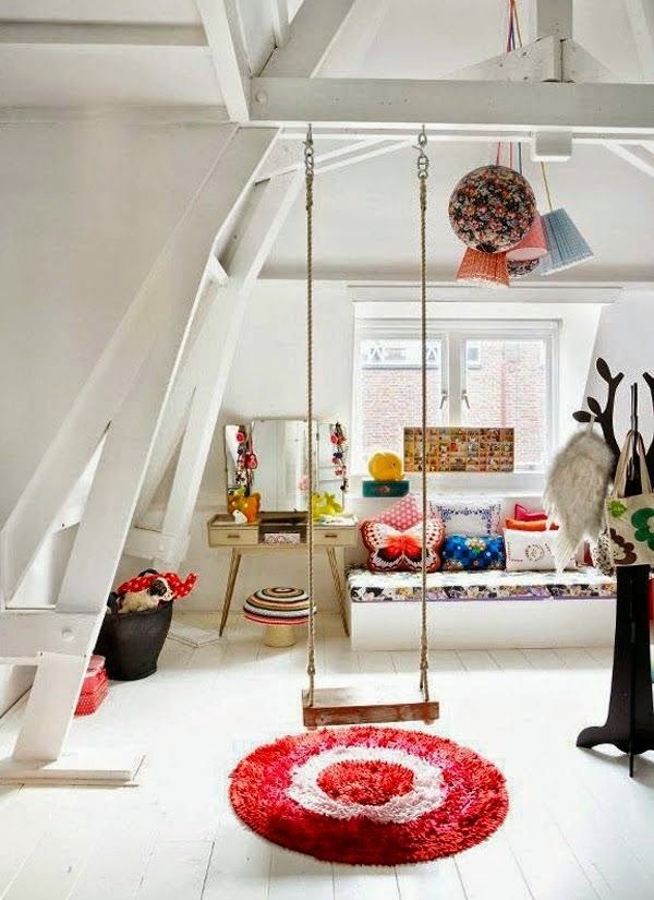 Designed 20 comfortable rooms with sloping ceilings youth
