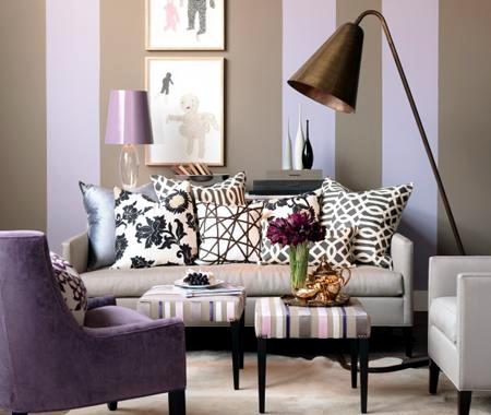 Living room - Violet: color trend Living room - Violet: color trend
