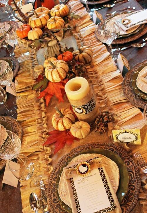 30 cool ideas for table decoration in autumn