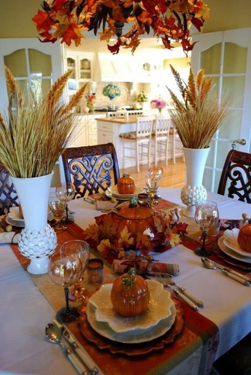 30 cool ideas for table decoration in autumn