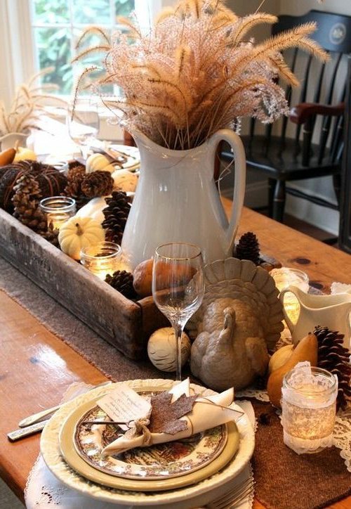 30 cool ideas for table decoration in autumn