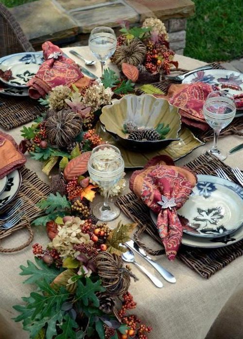 30 cool ideas for table decoration in autumn