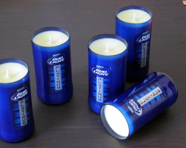 Bastelideen - Using recycled glass bottles as DIY candles conditions Bastelideen - Using recycled glass bottles as DIY candles conditions