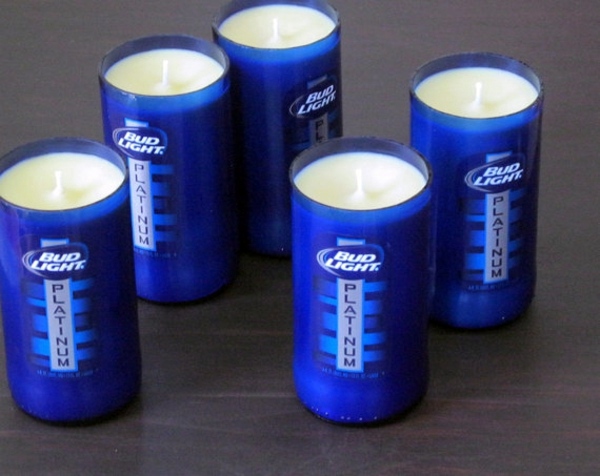 DIY Deko - Using recycled glass bottles as DIY candles conditions DIY Deko - Using recycled glass bottles as DIY candles conditions