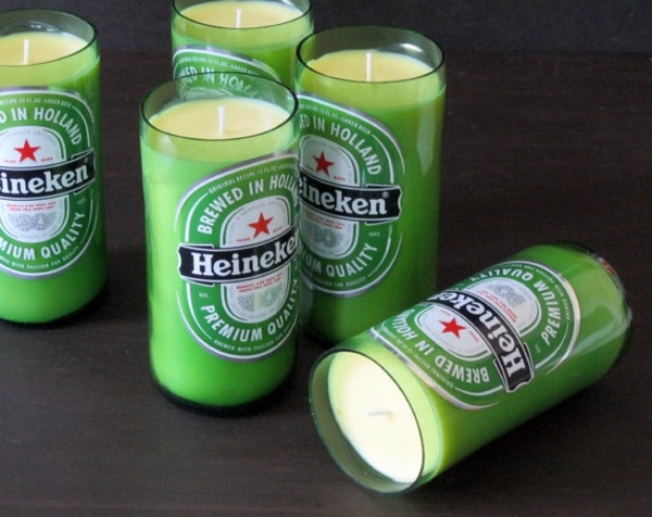 Using recycled glass bottles as DIY candles conditions Using recycled glass bottles as DIY candles conditions