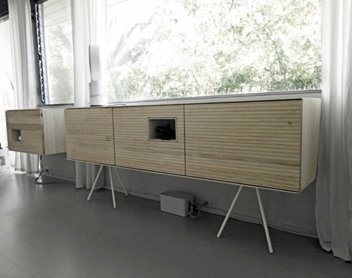 NATURALLY COOL: Modern wood accents in the interior design of Micklish