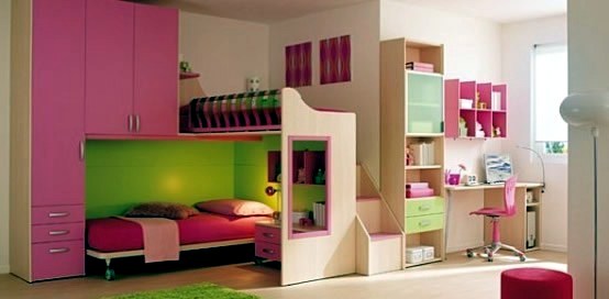 15 Cool Ideas for pink girls bedrooms