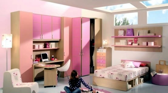 15 Cool Ideas for pink girls bedrooms