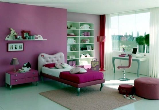 15 Cool Ideas for pink girls bedrooms