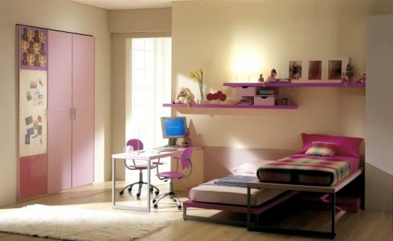 15 Cool Ideas for pink girls bedrooms