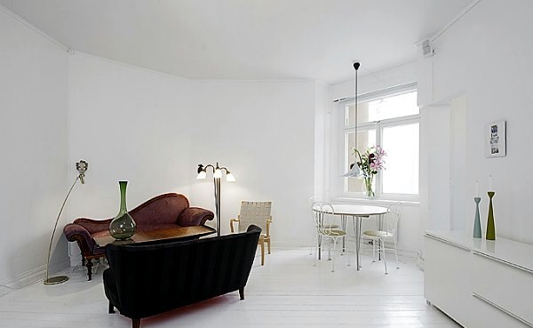 Small White Apartment in Stockholm