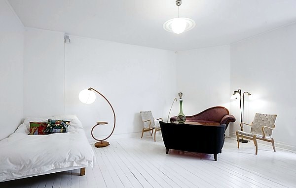 Small White Apartment in Stockholm
