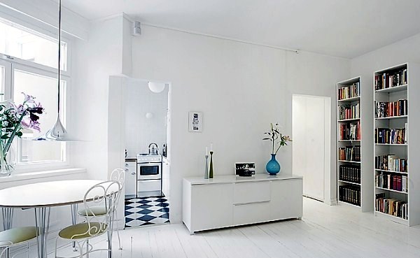 Small White Apartment in Stockholm
