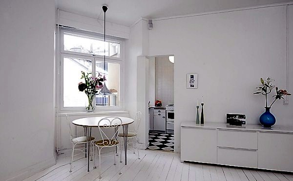 Small White Apartment in Stockholm