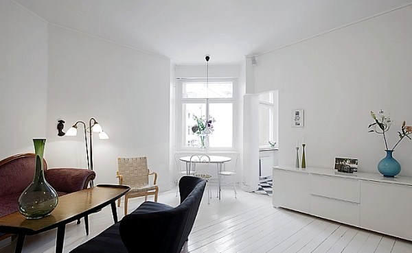 Small White Apartment in Stockholm