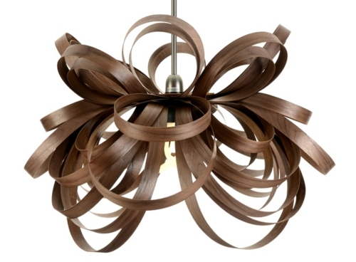 DURCHEINDANDER: Curved Floor Lamp made of wood - various lighting fixtures from designer Tom Raffield