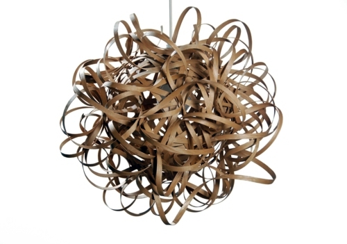 DURCHEINDANDER: Curved Floor Lamp made of wood - various lighting fixtures from designer Tom Raffield
