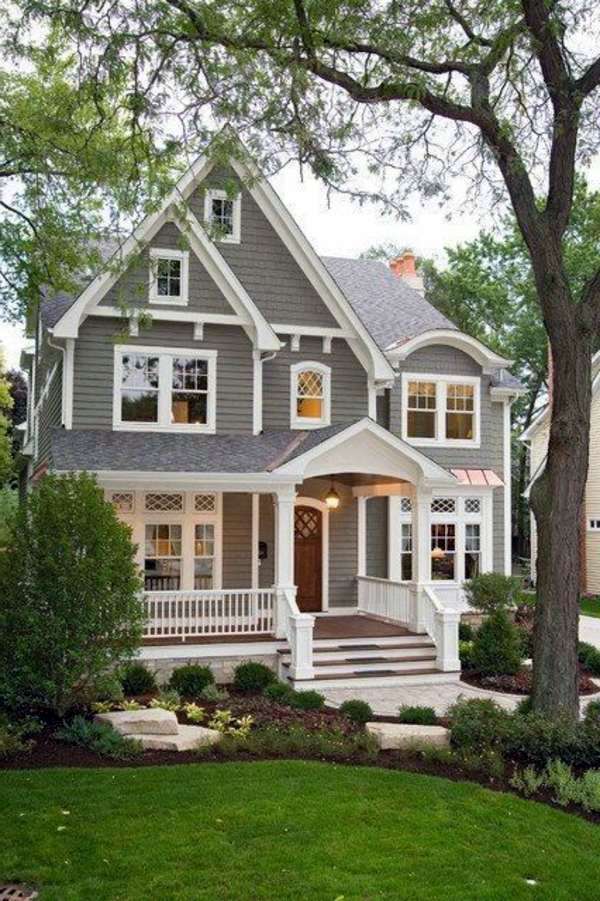 Gray facade? Yes, this is a very good choice!
