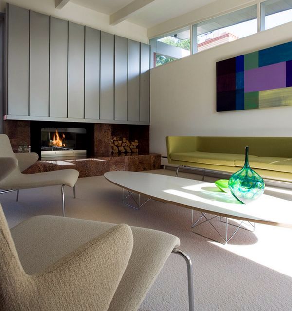 Eames walnut stool and elliptical coffee table - timeless design classics Eames walnut stool and elliptical coffee table - timeless design classics