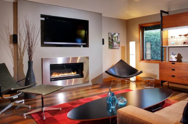 Eames walnut stool and elliptical coffee table - timeless design classics Eames walnut stool and elliptical coffee table - timeless design classics