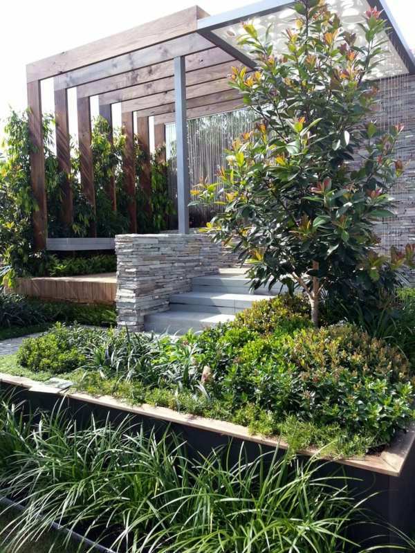 Landscaping Ideas – Wonderful courtyard with water features | Interior