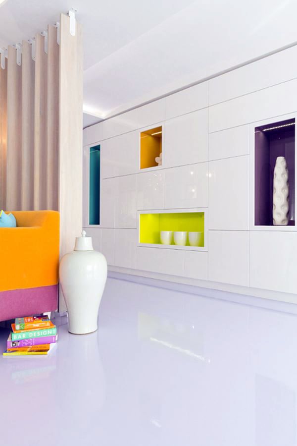Modern apartment with vibrant color palette in the Romanian capital Bucharest Modern apartment with vibrant color palette in the Romanian capital Bucharest