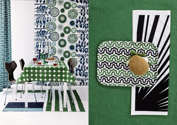 Room color design - fresh sage green in interior design