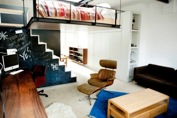 Stylish London Apartment is space-saving design solutions