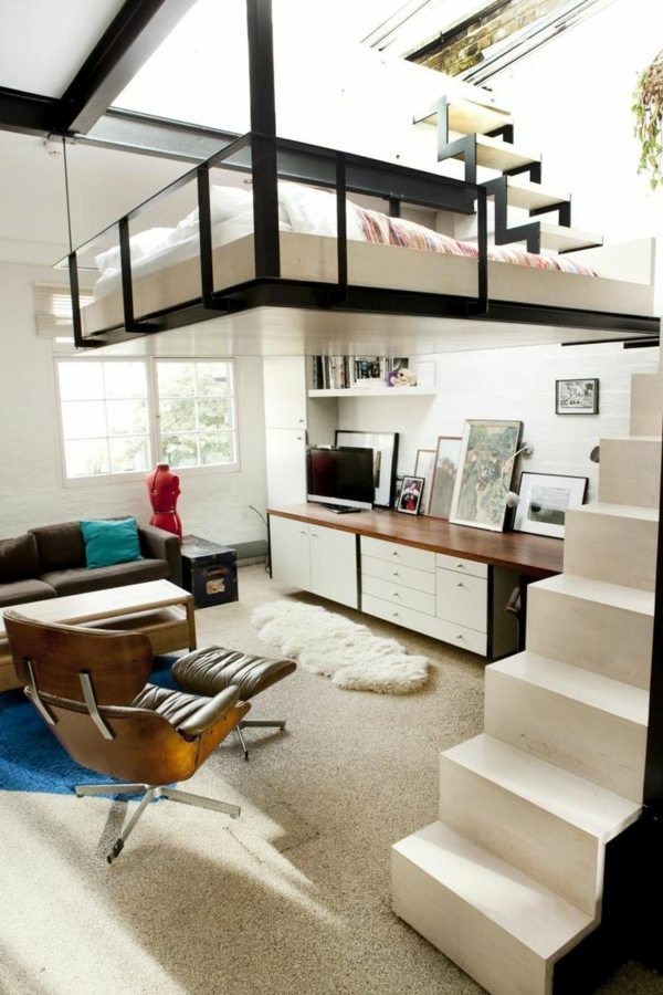Stylish London Apartment is space-saving design solutions