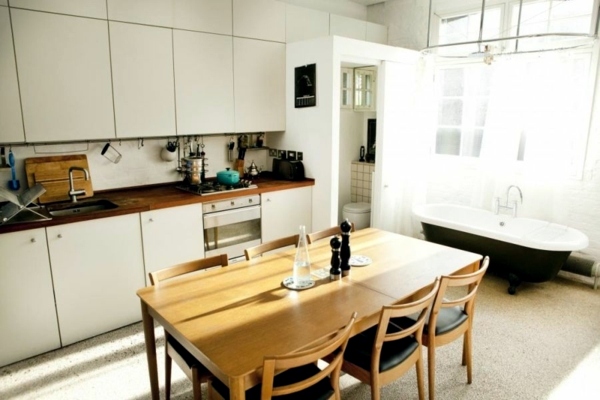 Stylish London Apartment is space-saving design solutions