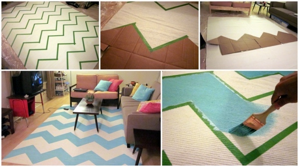 DIY rugs and doormats - colored and colorful live!