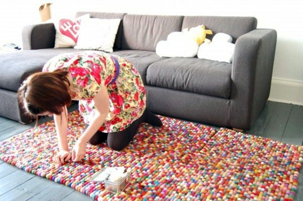 DIY rugs and doormats - colored and colorful live!