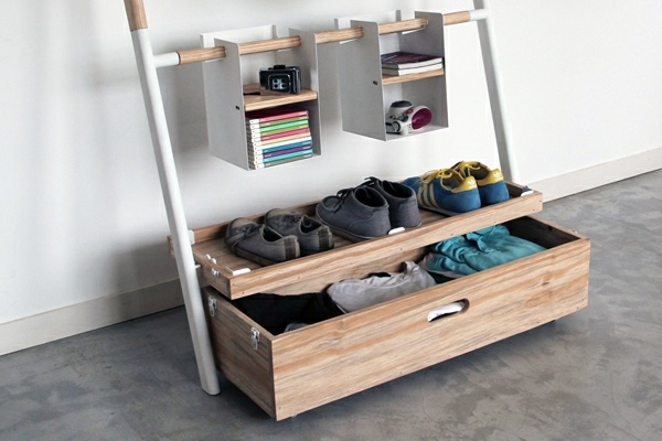 Original ideas for storage in the hallway - Arara nomad