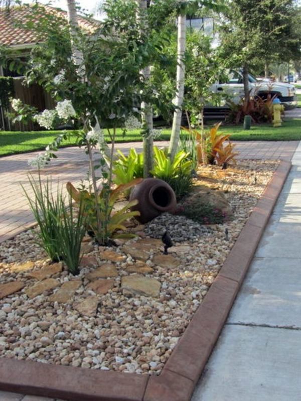 With gravel front garden design - photos and tips for you