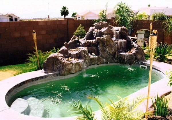 swimming pool in the garden