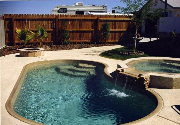 Pool in the garden - 20 kidney-shaped swimming pool Pool in the garden - 20 kidney-shaped swimming pool
