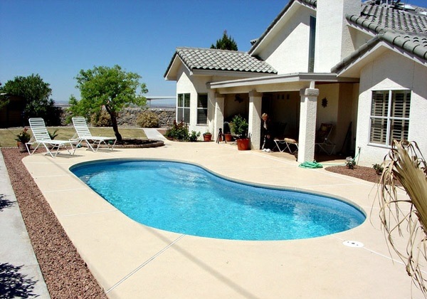 Pool in the garden - 20 kidney-shaped swimming pool Pool in the garden - 20 kidney-shaped swimming pool