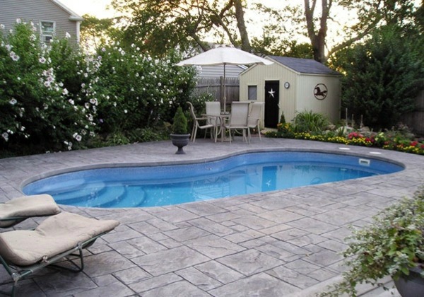 Pool in the garden - 20 kidney-shaped swimming pool Pool in the garden - 20 kidney-shaped swimming pool