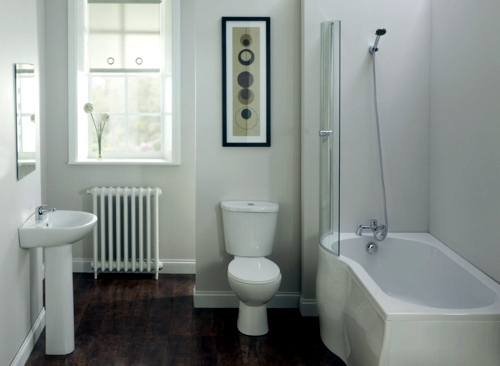 Dipped in colors: white color in bathroom Dipped in colors: white color in bathroom
