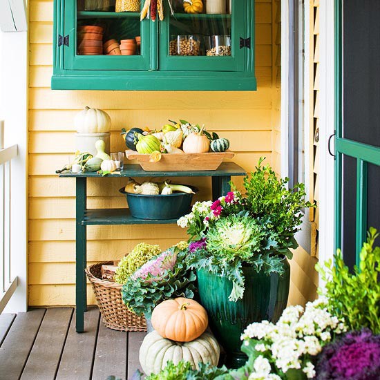 Beautiful fall decoration at the entrance - 35 ideas for a good mood in the cold season Beautiful fall decoration at the entrance - 35 ideas for a good mood in the cold season