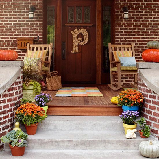 Beautiful fall decoration at the entrance - 35 ideas for a good mood in the cold season Beautiful fall decoration at the entrance - 35 ideas for a good mood in the cold season
