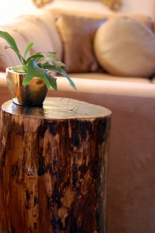 13 original ideas for decoration from tree stump