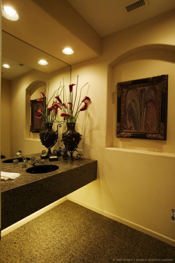 Bathroom design with flowers and plants - original ideas spring Bathroom design with flowers and plants - original ideas spring
