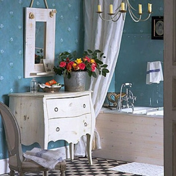 Bathroom design with flowers and plants - original ideas spring Bathroom design with flowers and plants - original ideas spring