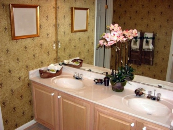 Bathroom design with flowers and plants - original ideas spring Bathroom design with flowers and plants - original ideas spring