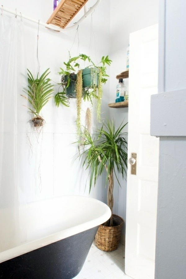 Bathroom design with flowers and plants - original ideas spring Bathroom design with flowers and plants - original ideas spring