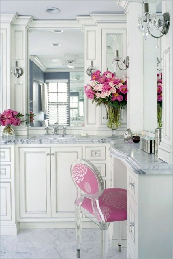 Bathroom design with flowers and plants - original ideas spring Bathroom design with flowers and plants - original ideas spring