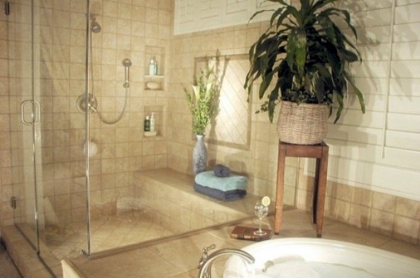 Bathroom design with flowers and plants - original ideas spring Bathroom design with flowers and plants - original ideas spring