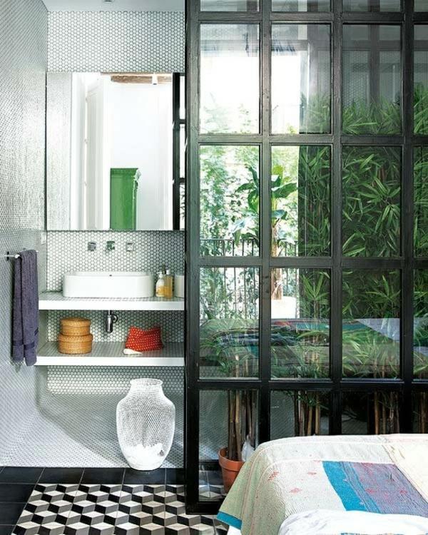 Bathroom design with flowers and plants - original ideas spring Bathroom design with flowers and plants - original ideas spring