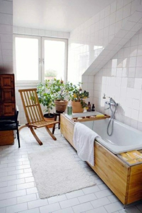 Bathroom design with flowers and plants - original ideas spring Bathroom design with flowers and plants - original ideas spring
